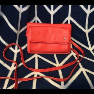 The Limited Small Coral/Orange Crossbody Purse